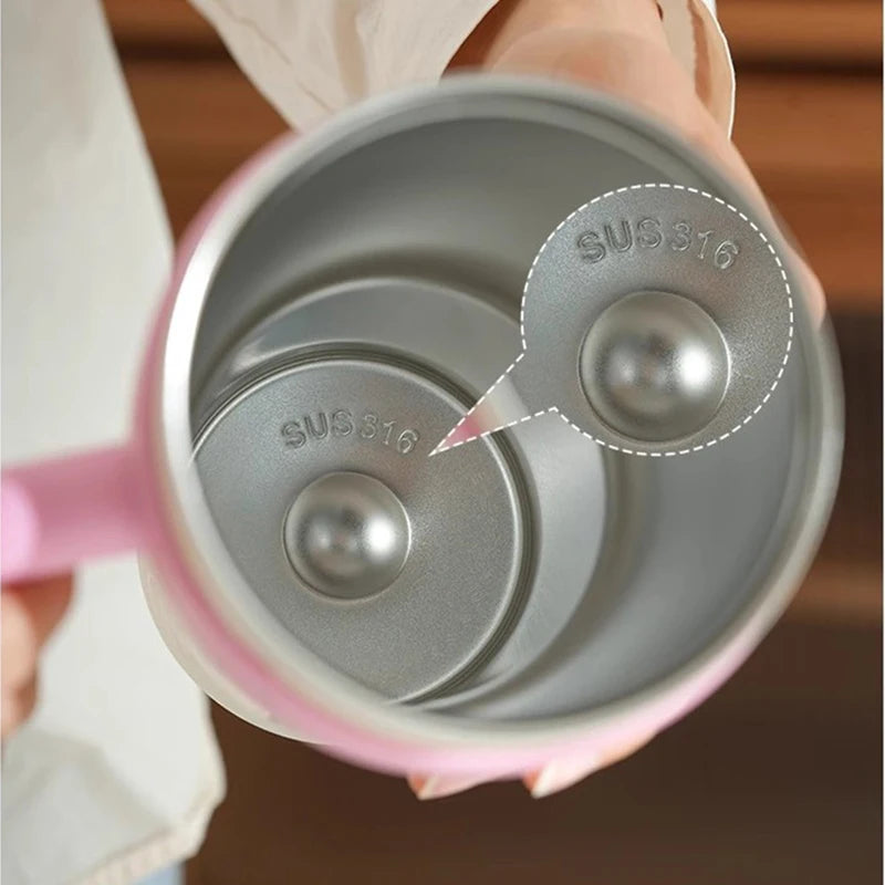 Cute Cat Thermos Cup With Handle