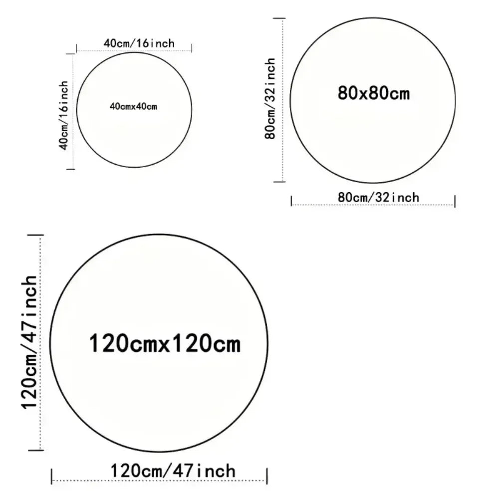 Colorful Round Non-Slip Carpet