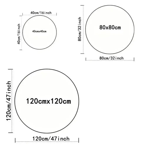 Colorful Round Non-Slip Carpet