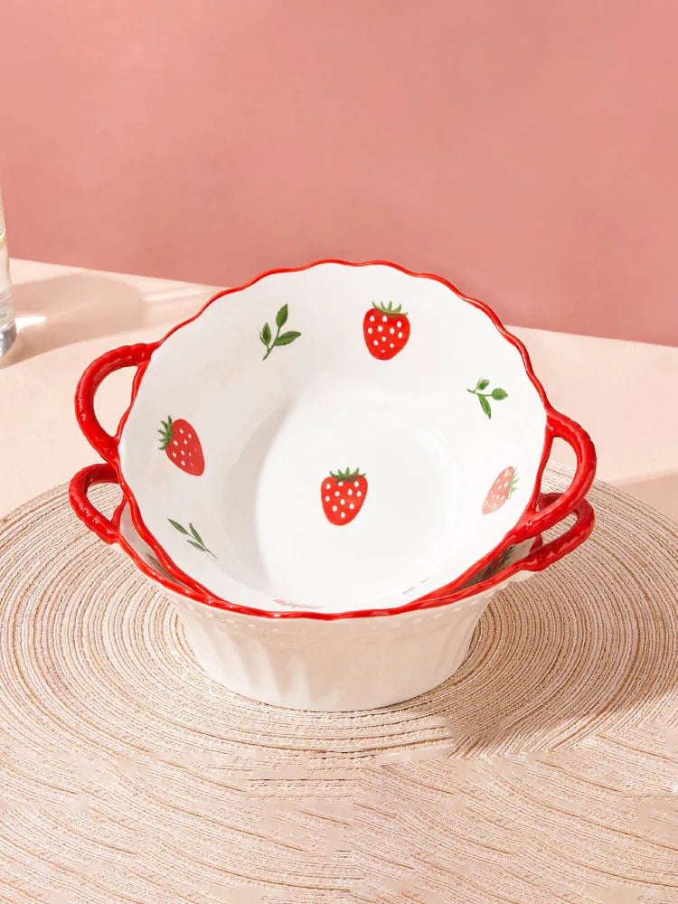 Ceramic Strawberry Bowl