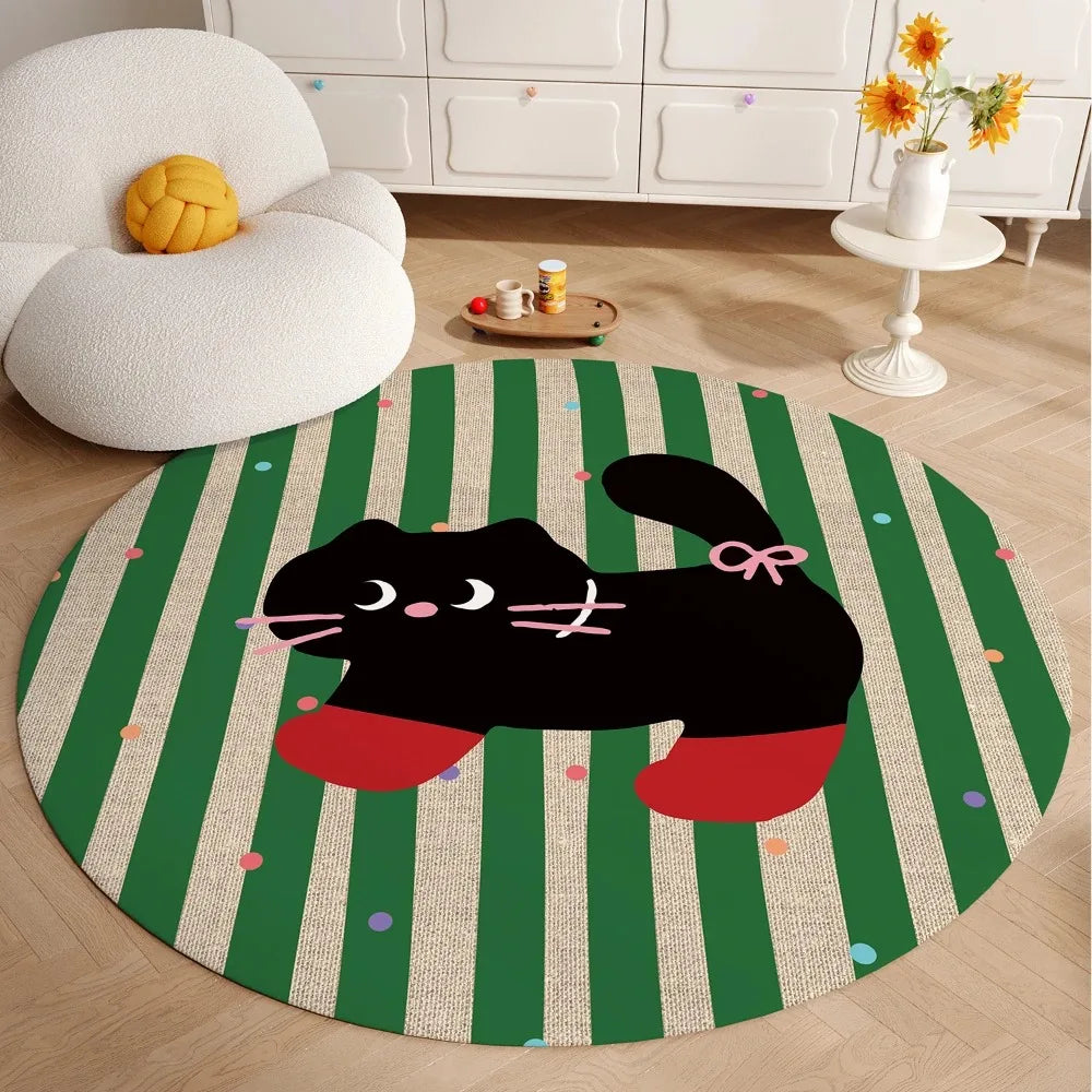 Colorful Round Non-Slip Carpet