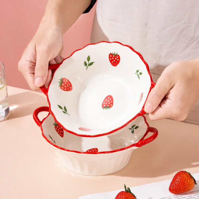 Ceramic Strawberry Bowl