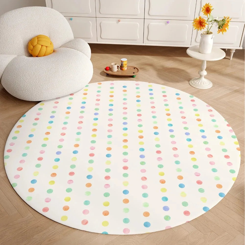 Colorful Round Non-Slip Carpet