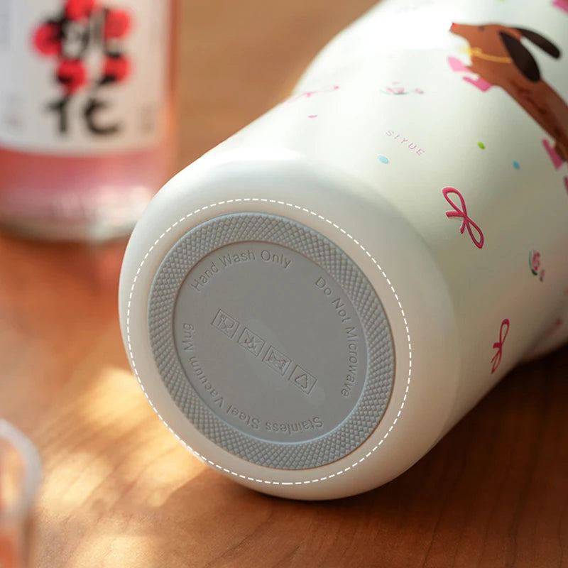 Cute Cat Thermos Cup With Handle