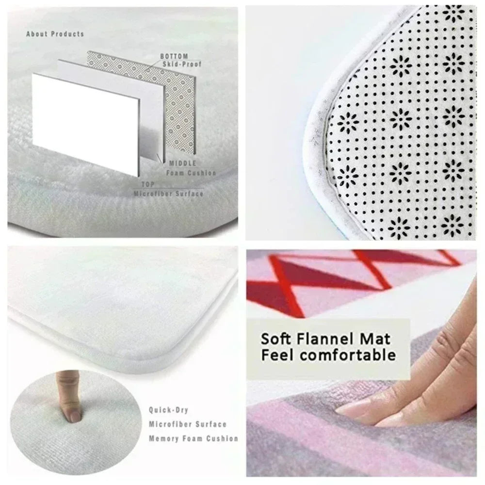 Colorful Round Non-Slip Carpet