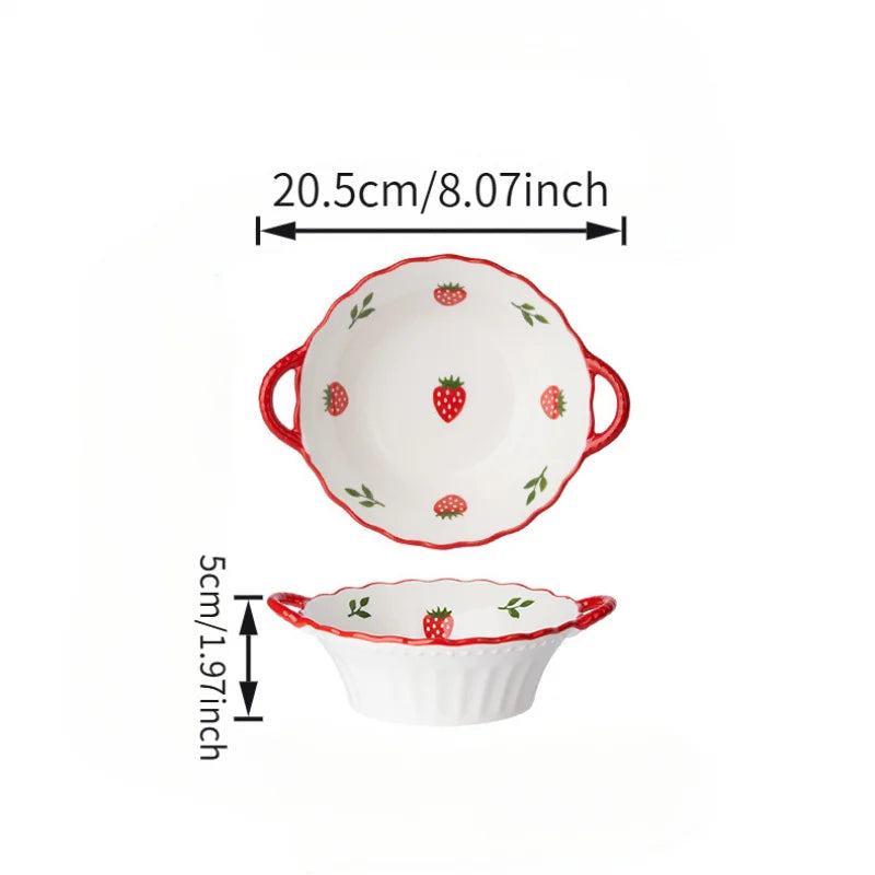 Ceramic Strawberry Bowl