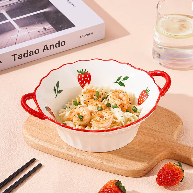 Ceramic Strawberry Bowl