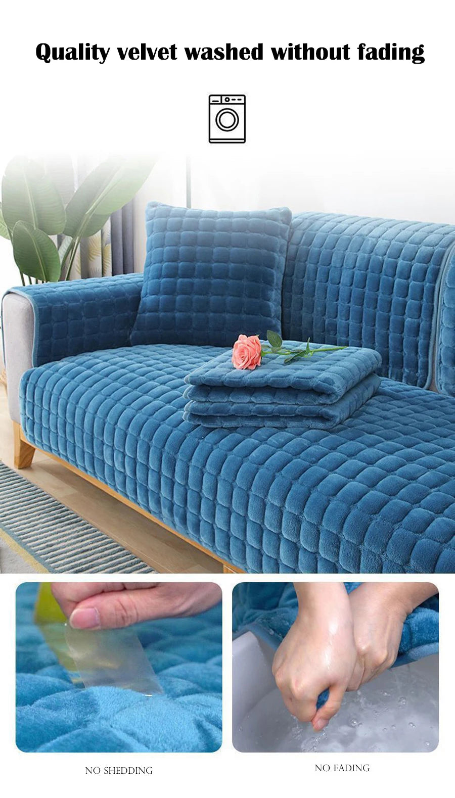 Velvet Sofa Cover